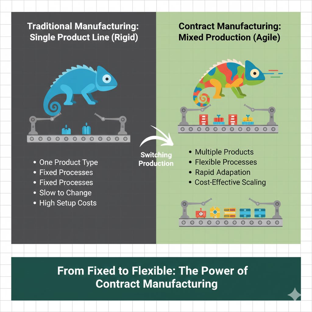 Supplier management interface for contract manufacturing