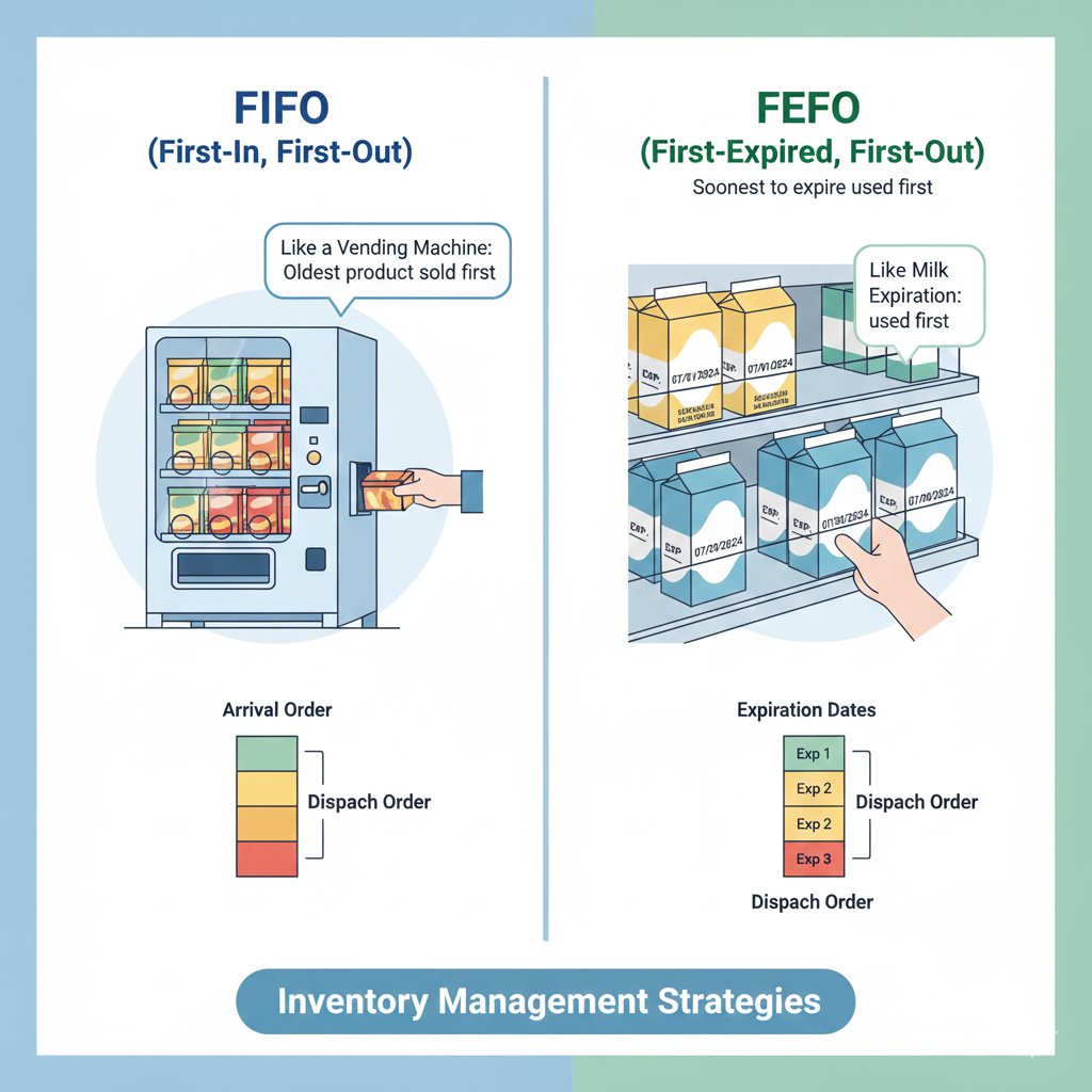 FIFO inventory tracking and management system
